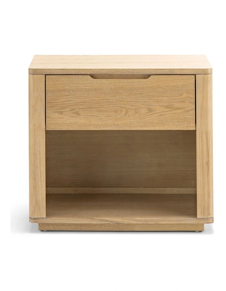 Marcus 1 Drawer Bedside Table In Natural Ash image 4