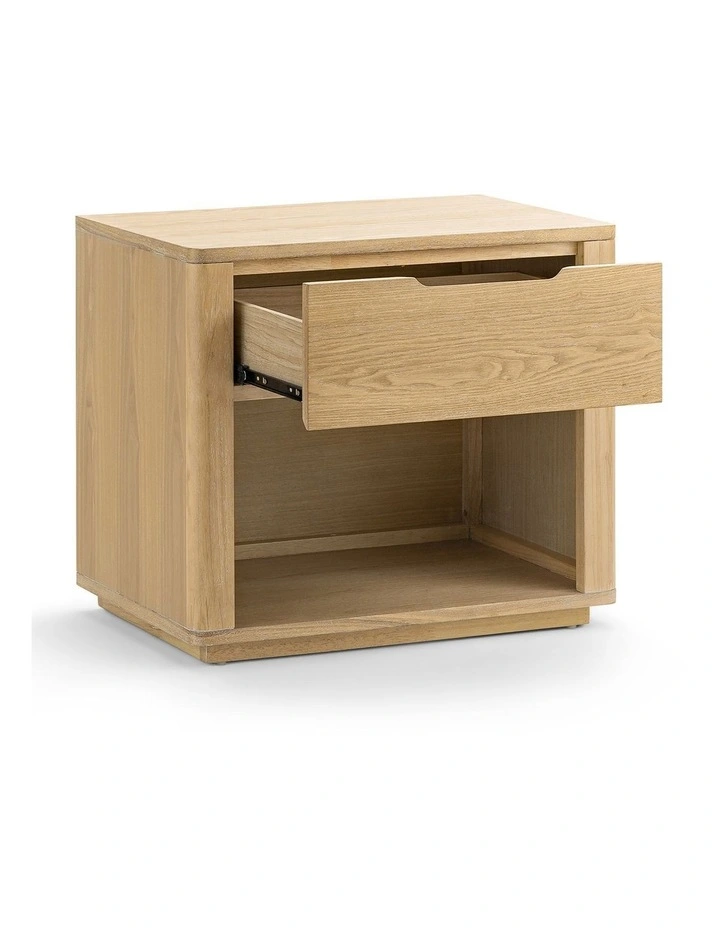 Marcus 1 Drawer Bedside Table In Natural Ash image 5