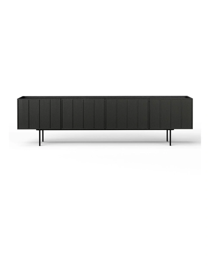 Linea Tv Entertainment Unit 200cm In Black Oak image 4