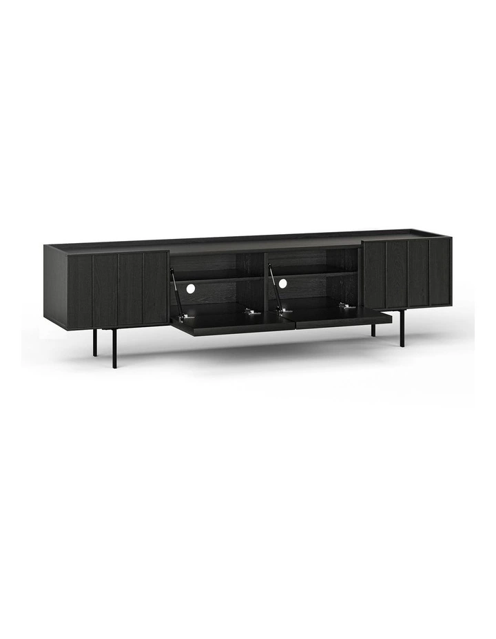 Linea Tv Entertainment Unit 200cm In Black Oak image 6