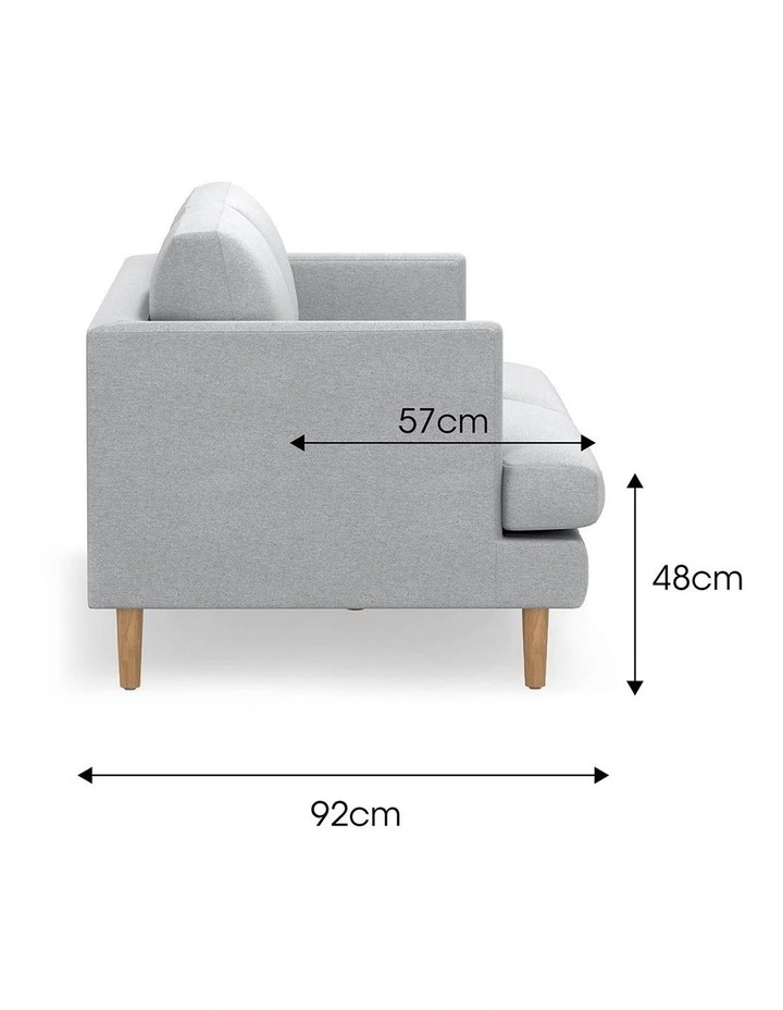Taylor Sofa 3 Seater In Cloud Grey image 7