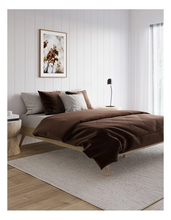 Stella Queen Bed Base In Natural Oak image 2