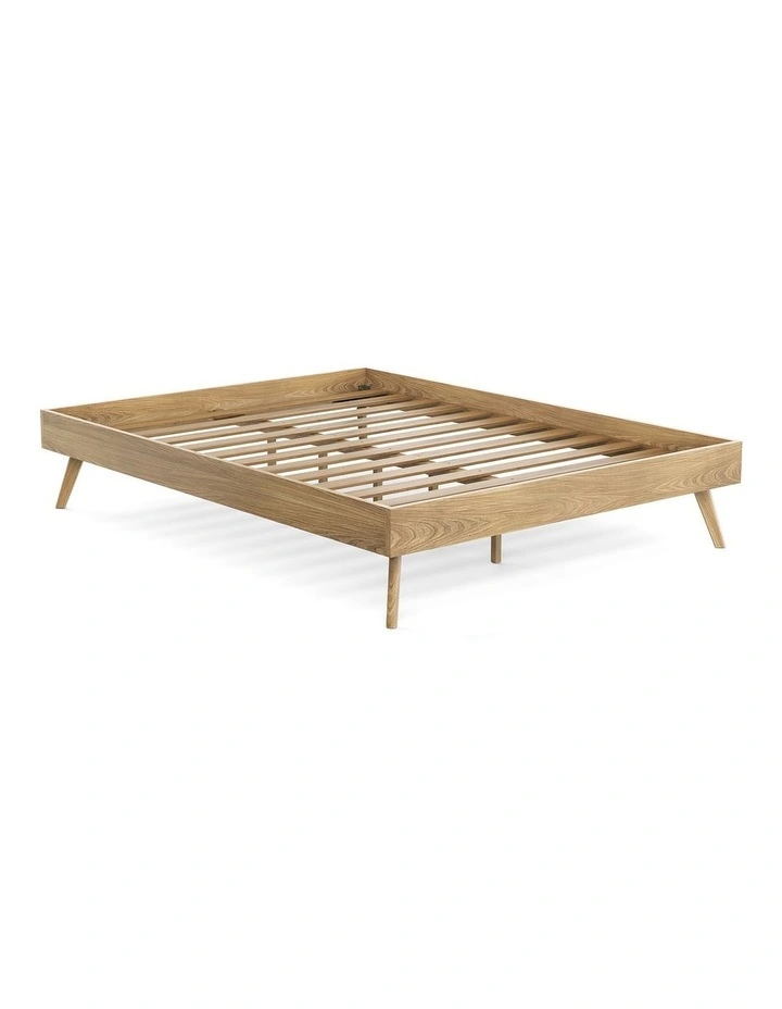 Stella Queen Bed Base In Natural Oak image 5