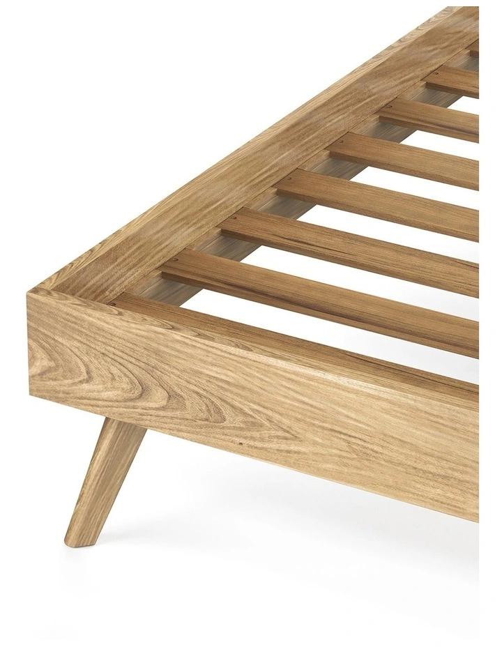 Stella Queen Bed Base In Natural Oak image 6