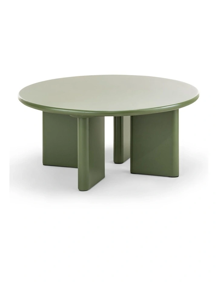 Omni Round Coffee Table In Olive Green image 1