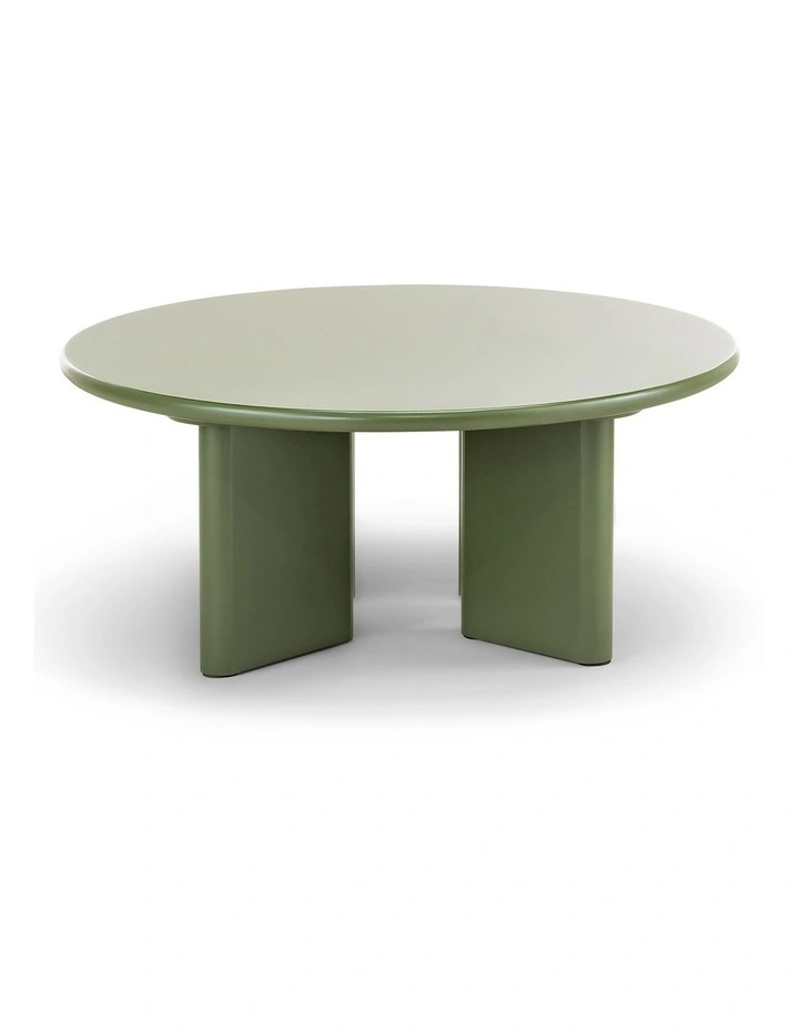 Omni Round Coffee Table In Olive Green image 2