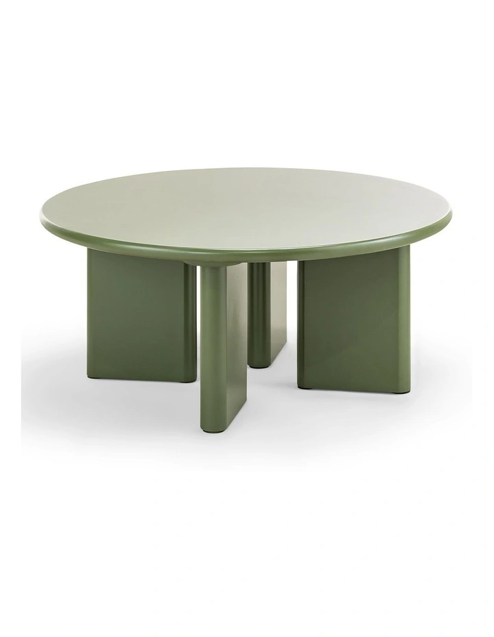Omni Round Coffee Table In Olive Green image 3