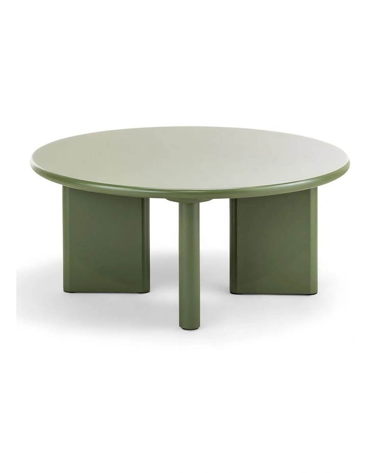 Omni Round Coffee Table In Olive Green image 4