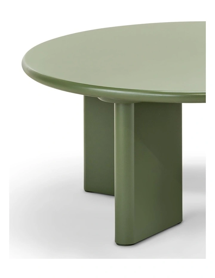 Omni Round Coffee Table In Olive Green image 5