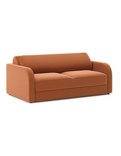 Doze Double Sofa Bed 2.5 Seater In Ochre Orange