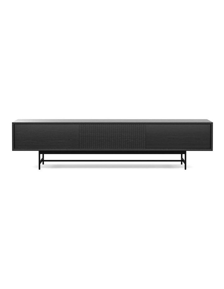 Arae Oak Tv Entertainment Unit 210cm In Black image 2