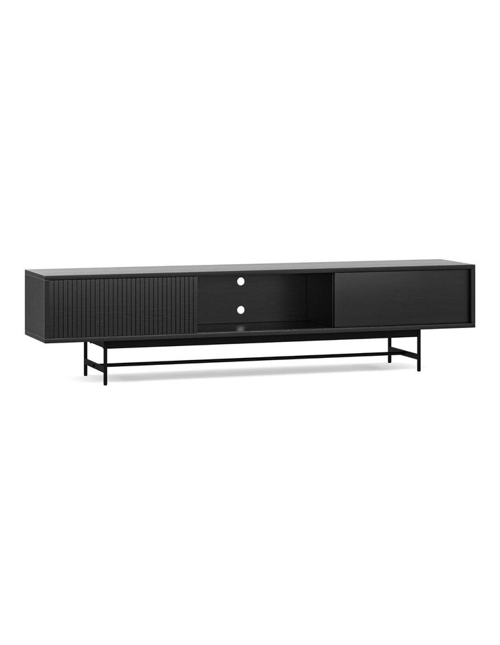 Arae Oak Tv Entertainment Unit 210cm In Black image 4