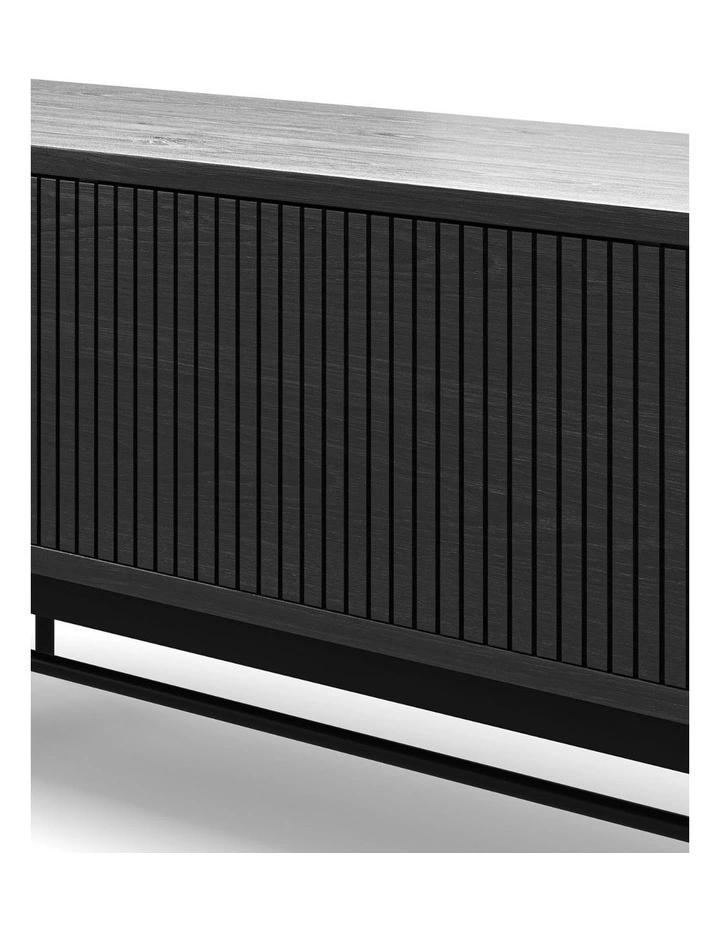 Arae Oak Tv Entertainment Unit 210cm In Black image 6