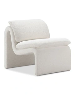 Curvee Occasional Chair In Cream Boucle