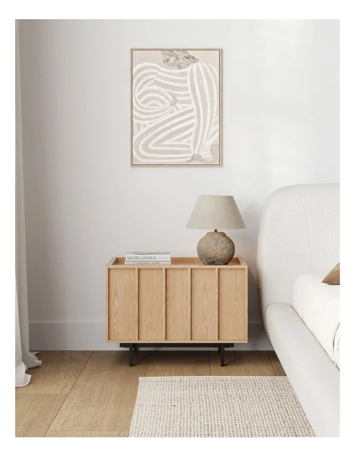 Linea Bedside Table In Natural Oak image 2