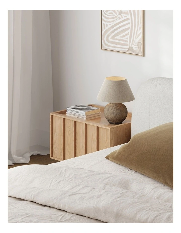Linea Bedside Table In Natural Oak image 3