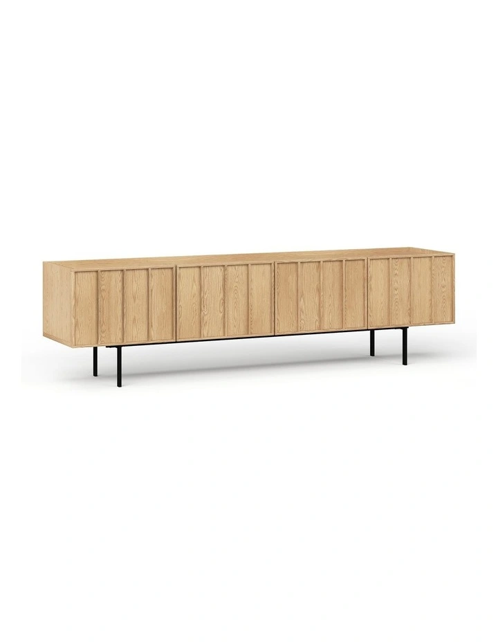 Linea Tv Entertainment Unit 200cm In Natural Oak image 1