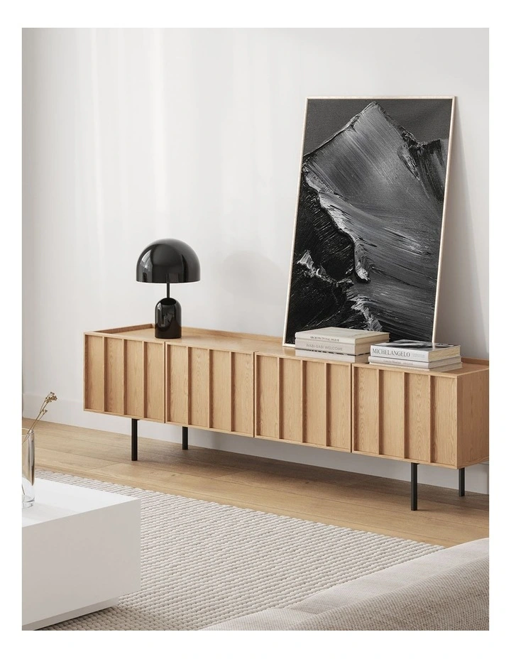 Linea Tv Entertainment Unit 200cm In Natural Oak image 3