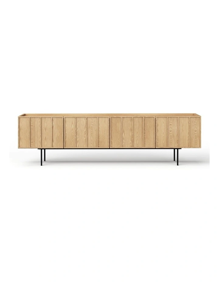 Linea Tv Entertainment Unit 200cm In Natural Oak image 4