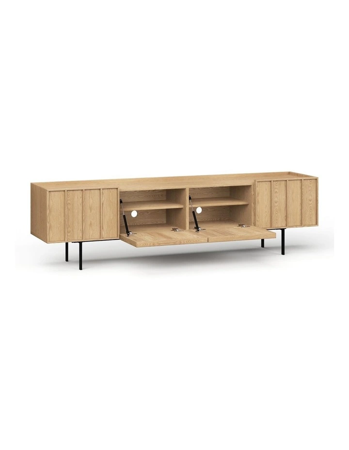 Linea Tv Entertainment Unit 200cm In Natural Oak image 6