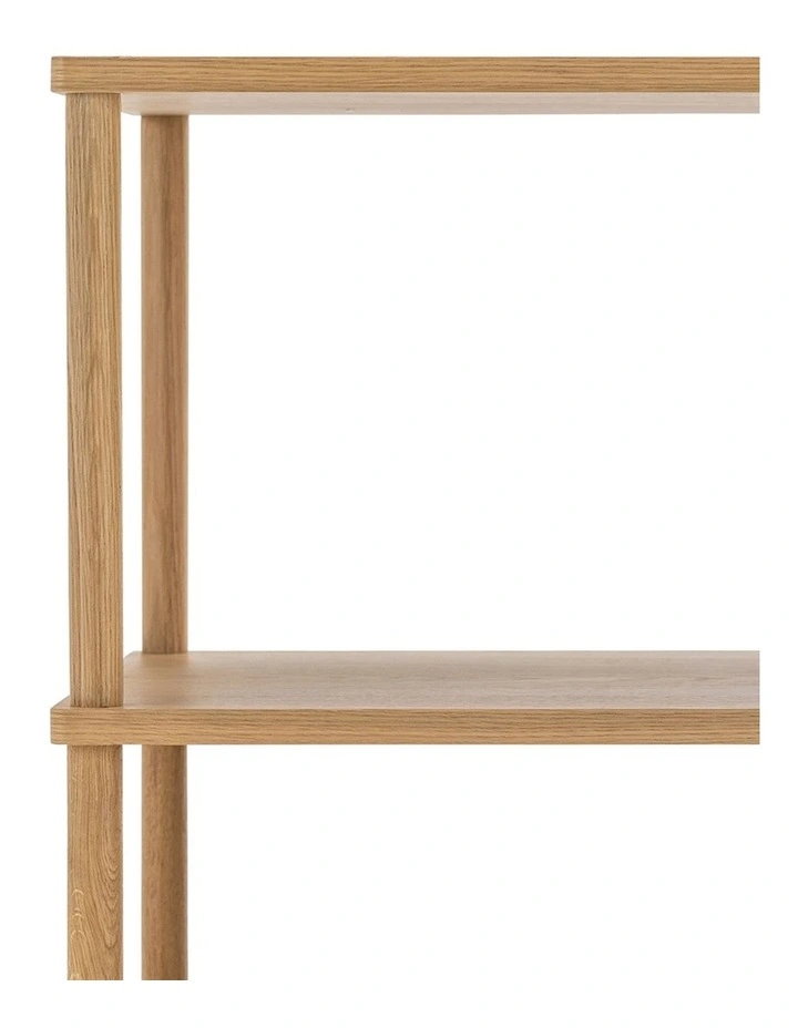Rakie Wide Shelving Unit In Natural Oak image 5