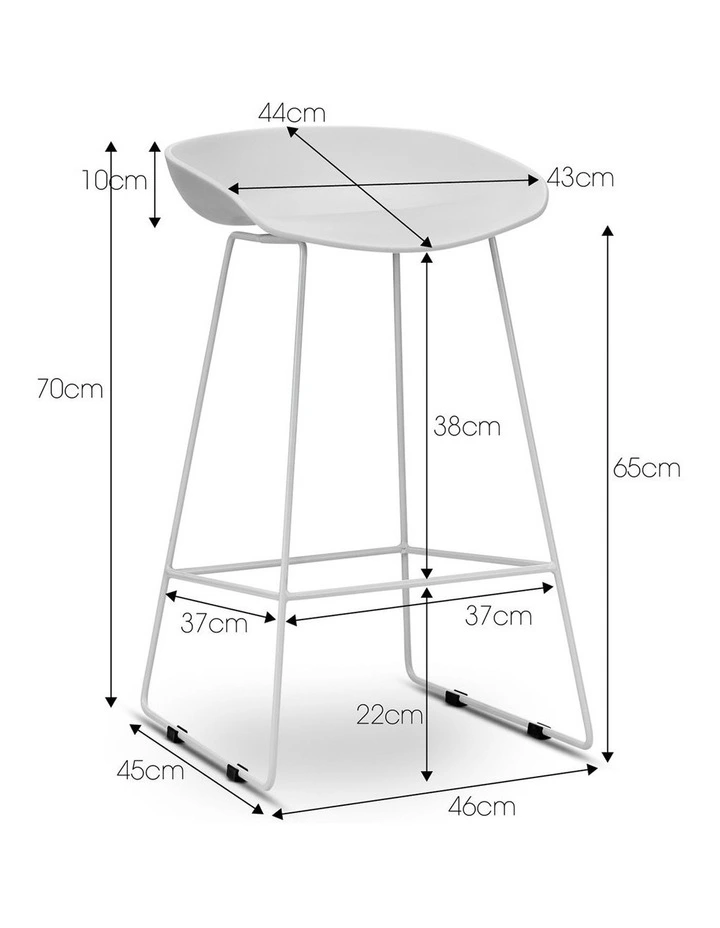 Replica Sled Hee Welling Hay Barstool Set Of 2 in White image 6