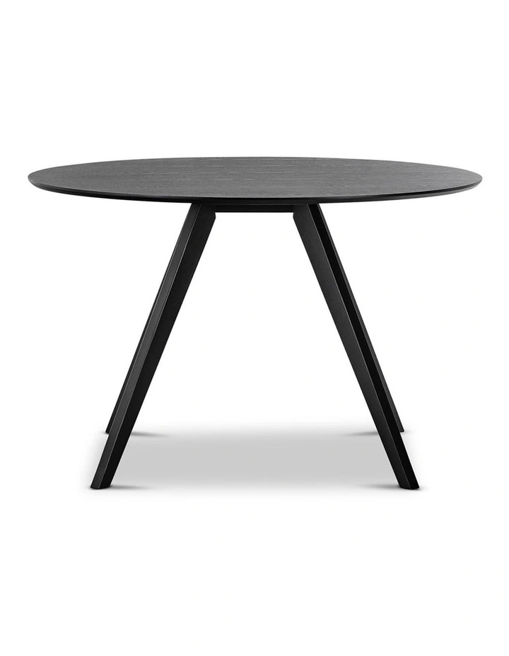 Milari Round Dining Table In Black Oak image 2