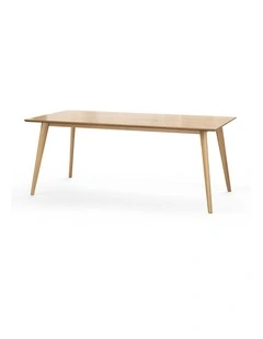 Bruno Dining Table 180cm In Natural Oak