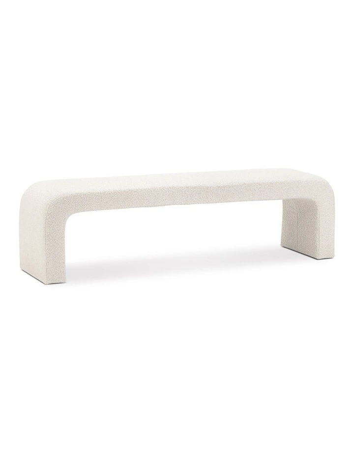 Harper Arch Bench Seat 160cm In Cream Boucle image 1