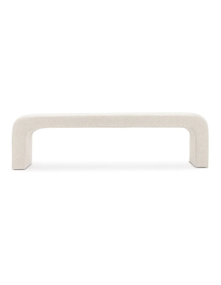 Harper Arch Bench Seat 160cm In Cream Boucle image 2