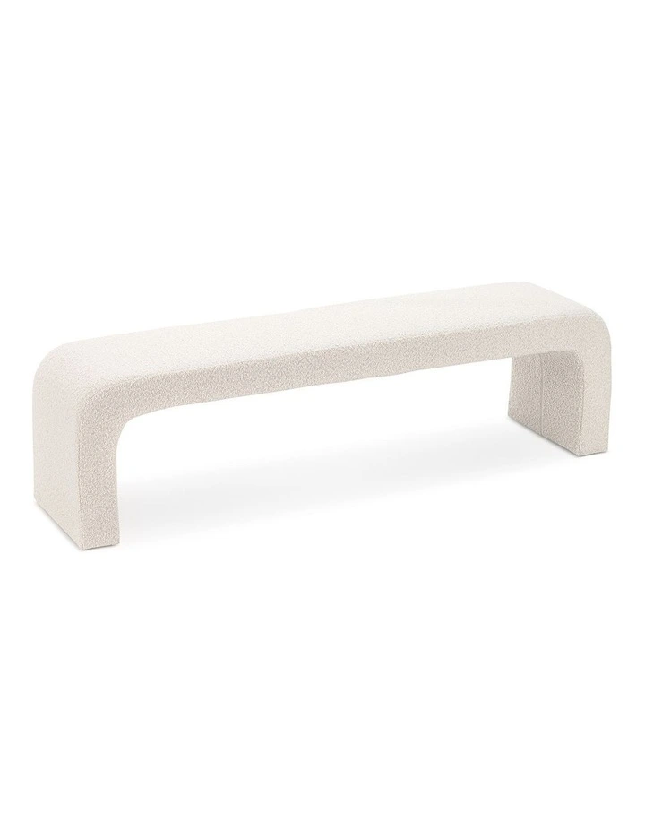 Harper Arch Bench Seat 160cm In Cream Boucle image 3