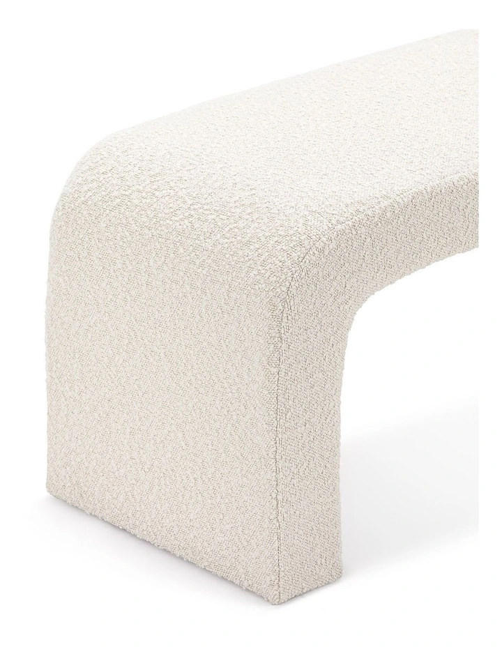 Harper Arch Bench Seat 160cm In Cream Boucle image 4