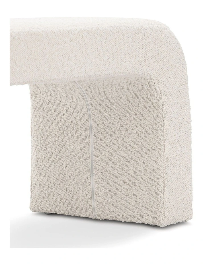Harper Arch Bench Seat 160cm In Cream Boucle image 5