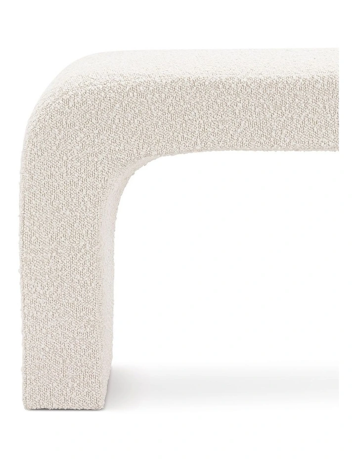 Harper Arch Bench Seat 160cm In Cream Boucle image 6