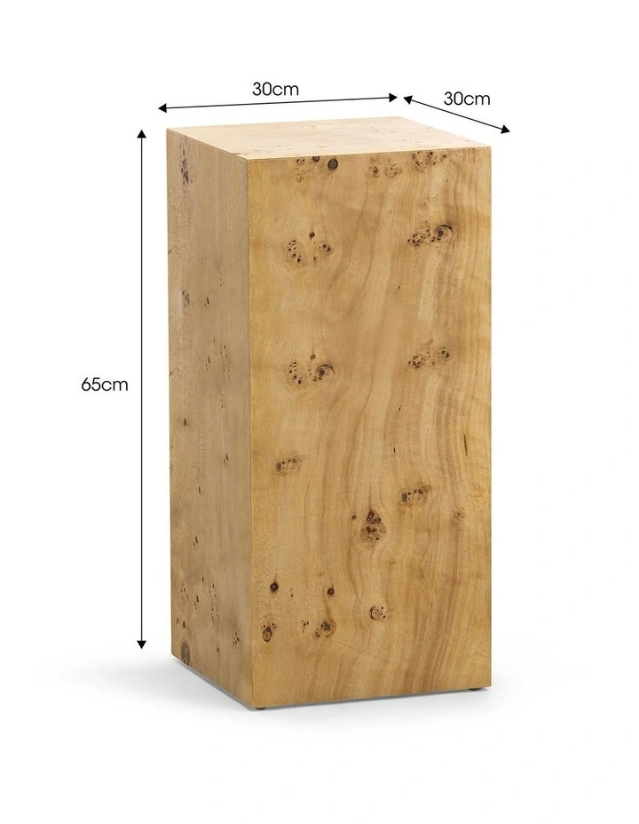 Calix Burl Plinth Medium in Natural image 6