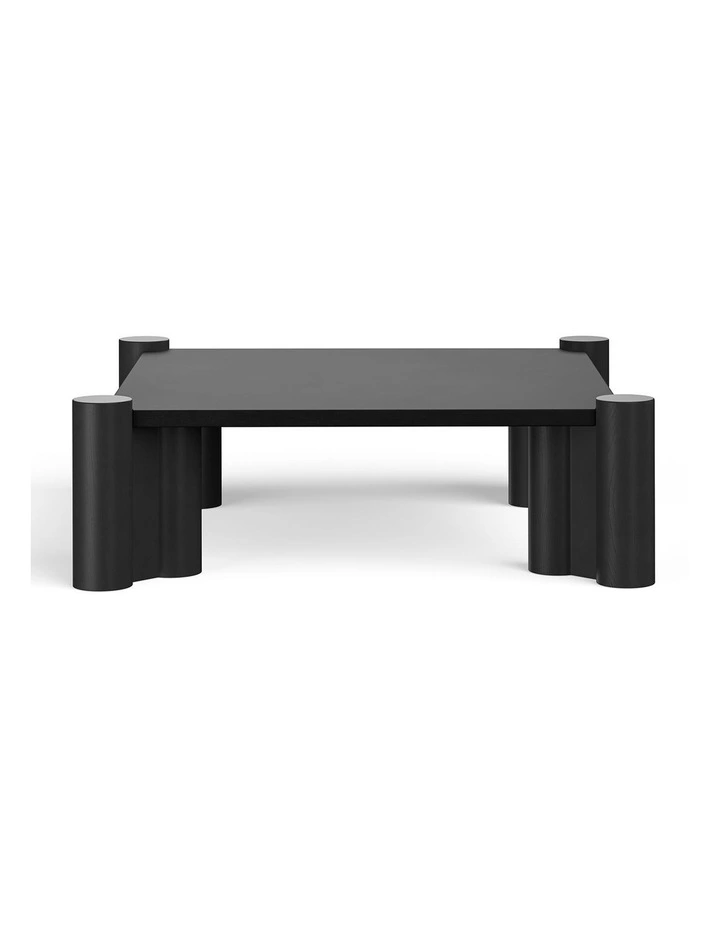 Hart Square Concrete Coffee Table In Black image 4