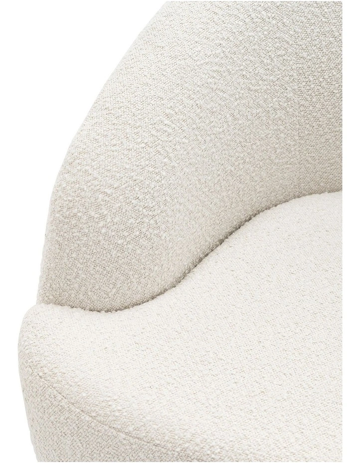 Cuddle Swivel Armchair In Cream Boucle image 5