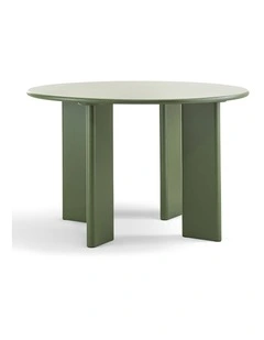 Omni Round Dining Table 120cm In Olive Green
