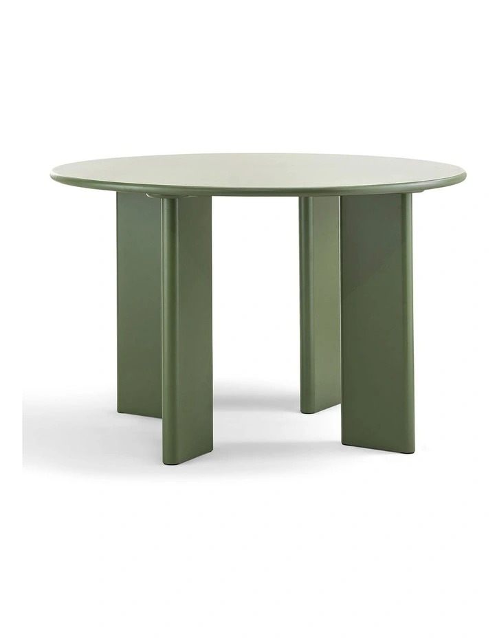 Omni Round Dining Table 120cm In Olive Green image 1