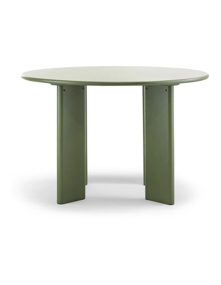 Omni Round Dining Table 120cm In Olive Green image 2