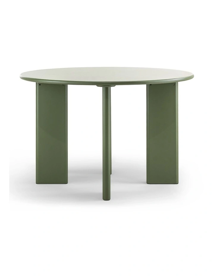Omni Round Dining Table 120cm In Olive Green image 3