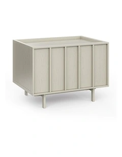 Linea Bedside Table In Putty