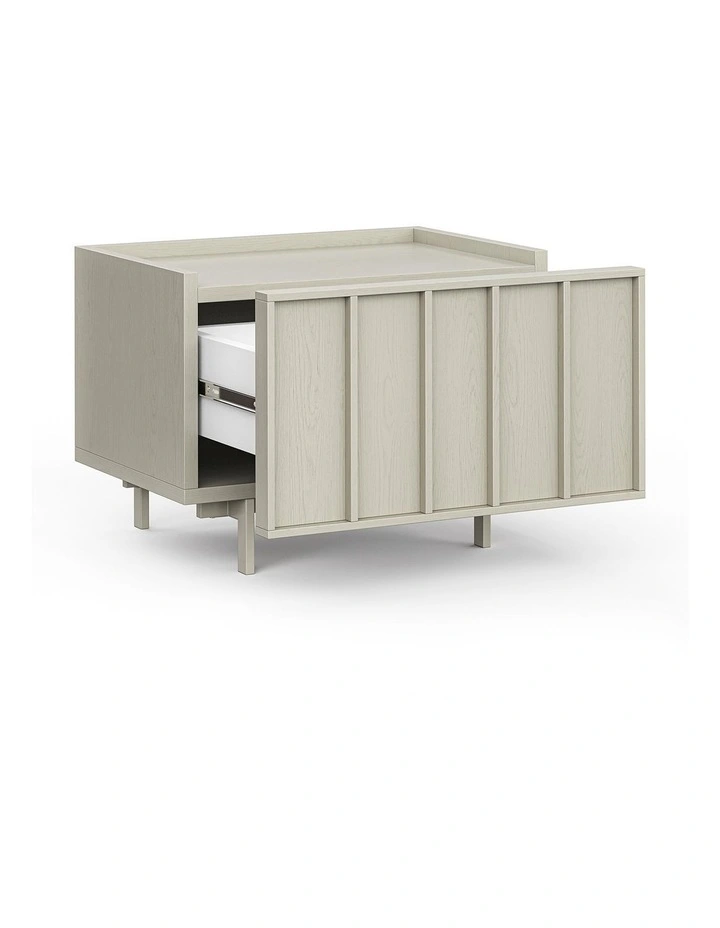 Linea Bedside Table In Putty image 3