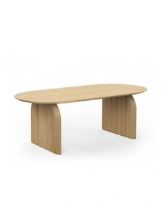 Arco Oval Oak Dining Table 200cm In Natural