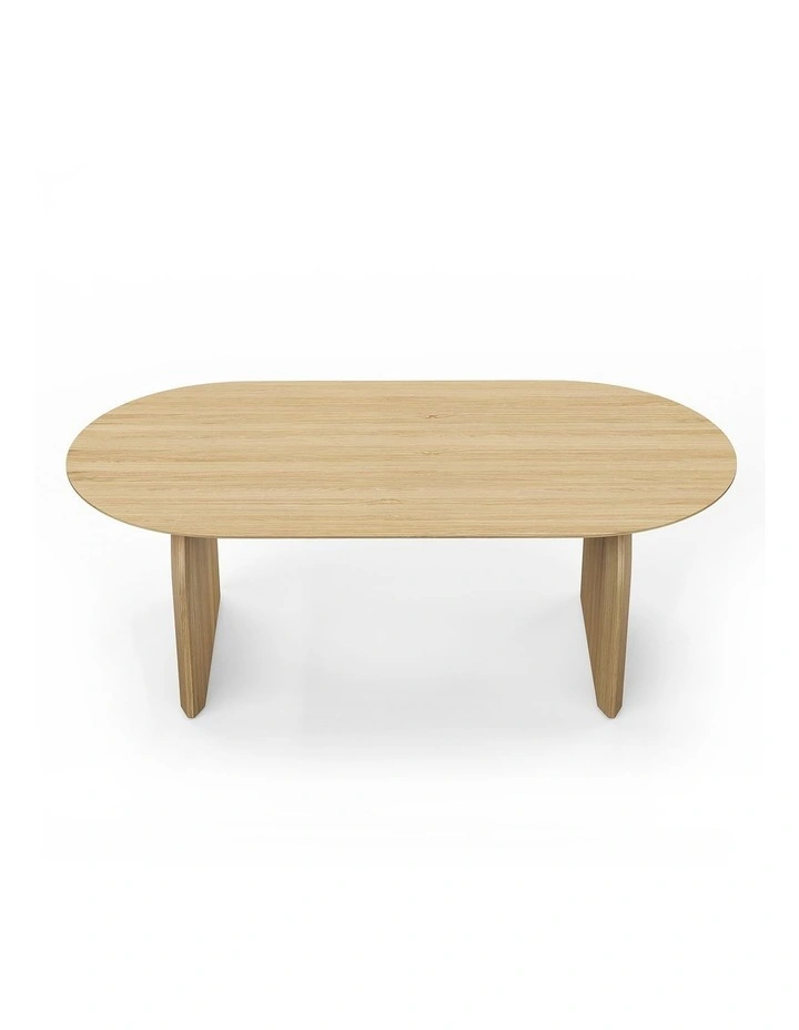 Arco Oval Oak Dining Table 200cm In Natural image 4