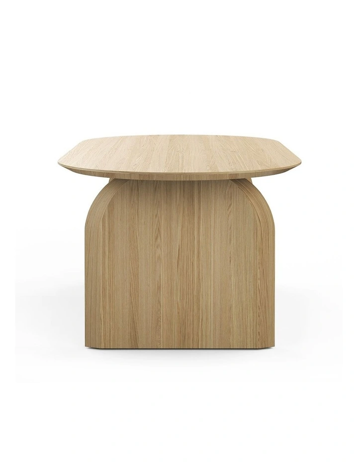 Arco Oval Oak Dining Table 200cm In Natural image 5