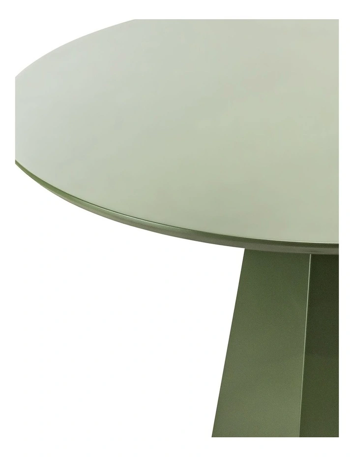 Malley Round Dining Table 120cm In Olive Green image 5