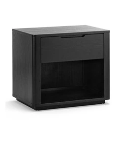 Marcus 1 Drawer Bedside Table In Black