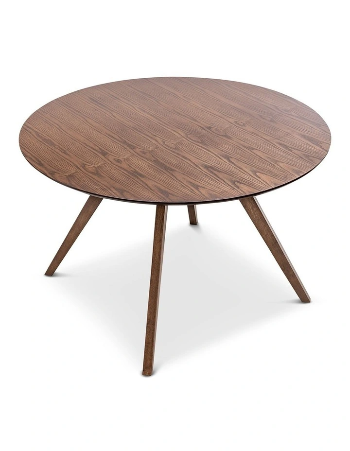 Milari Round Dining Table 120cm in Walnut image 2