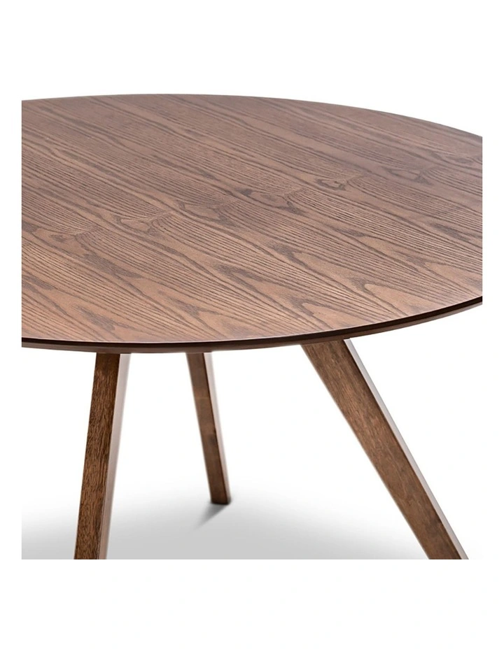Milari Round Dining Table 120cm in Walnut image 3